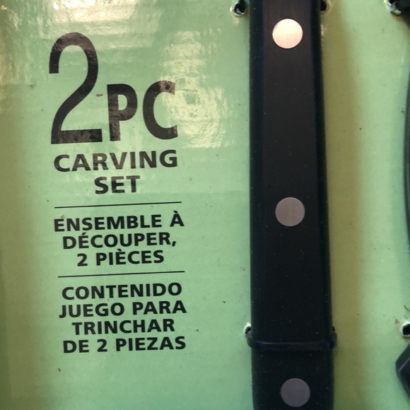 Carving set stainless steel - Picture 3 of 3